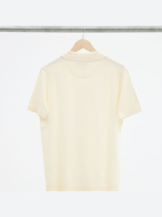 Polo Short Sleeve Blouse Ecru