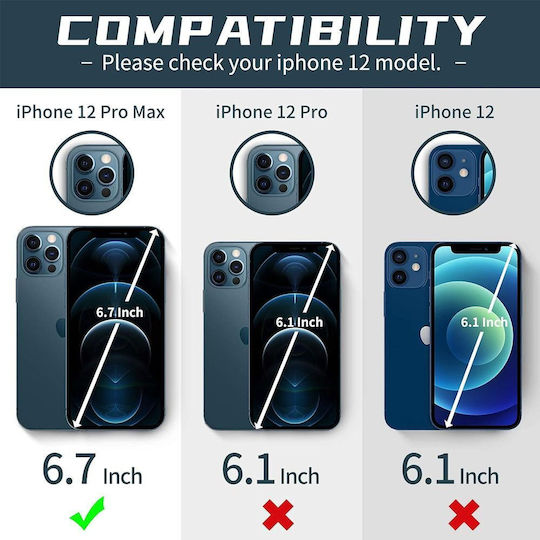 Back Cover Σιλικόνης / Tempered Glass Μπεζ (iPhone 12 Pro Max)
