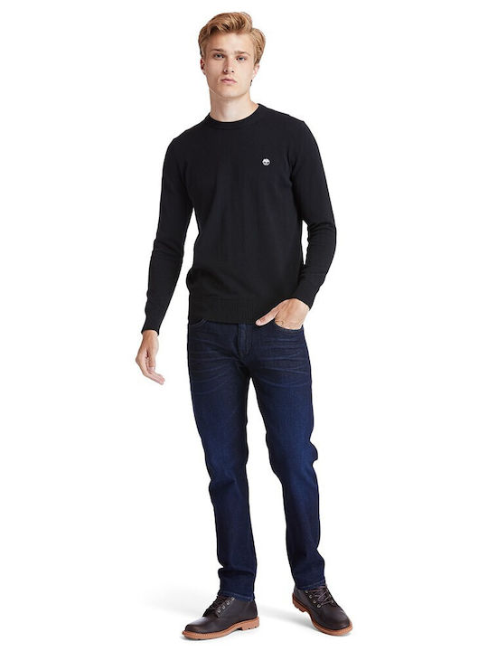 Williams River Crew Long Sleeve Sweater Black