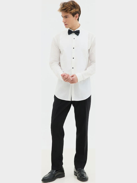Langärmlig Hemd White