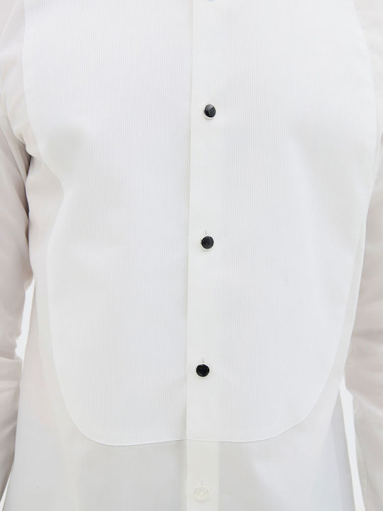 Langärmlig Hemd White