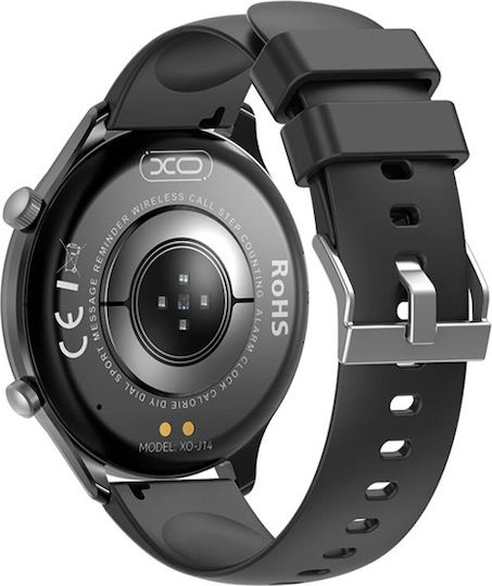XO J14 Smartwatch with Heart Rate Monitor (Black)
