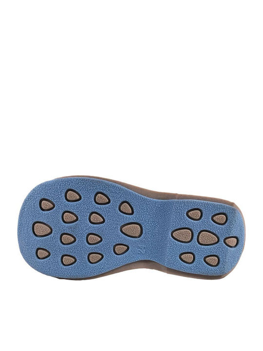 Παιδικές Μπαλαρίνες mit Bügel- und Schleifenverschluss Leder Blau