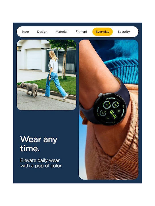 Spigen Nano Pop Band Blueberry Navy Google Pixel Watch 4/3 45mm Amp09490
