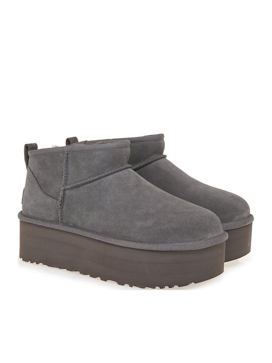 UGG Classic Ultra Mini Μποτάκια Γκρι