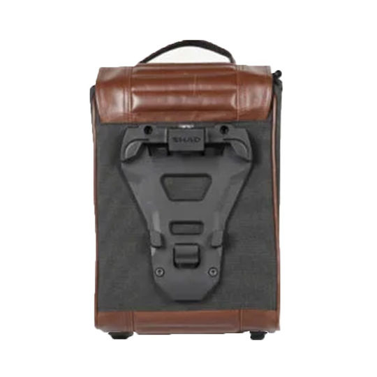 Shad Cafe Racer SR38 Brown Motorcycle Hard Side Case Side Bag 10lt in Brown Colour