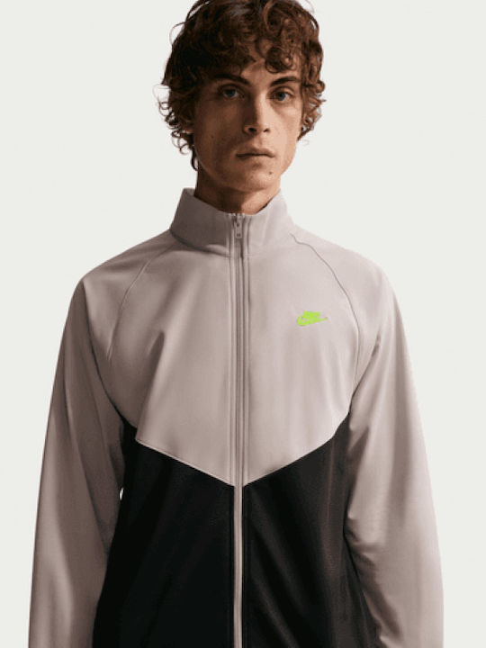 Windrunner Pantaloni De Trening Lucioși Cu Elastic Bej