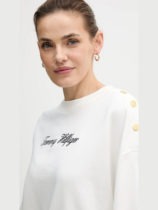 Damen Sweatshirt Ecru, Beige