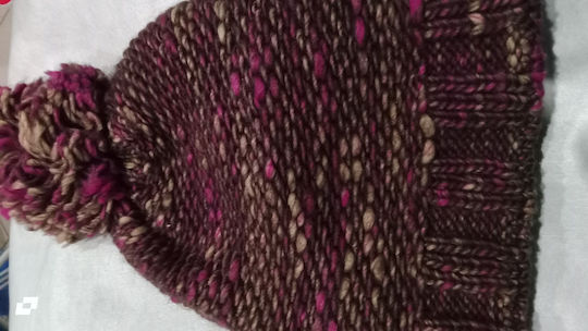 Beanie Γυναικείος Σκούφος Πλεκτός σε Καφέ χρώμα