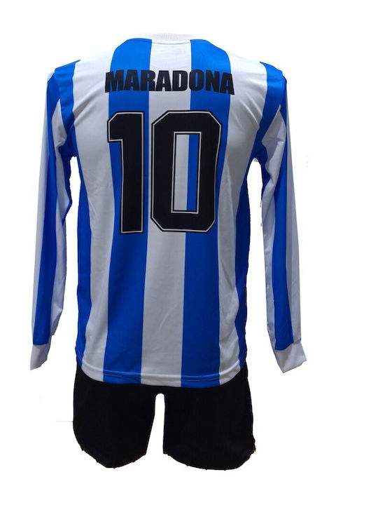 Kids Football Set Maradona Argentina National Team Light Blue White 1782-26