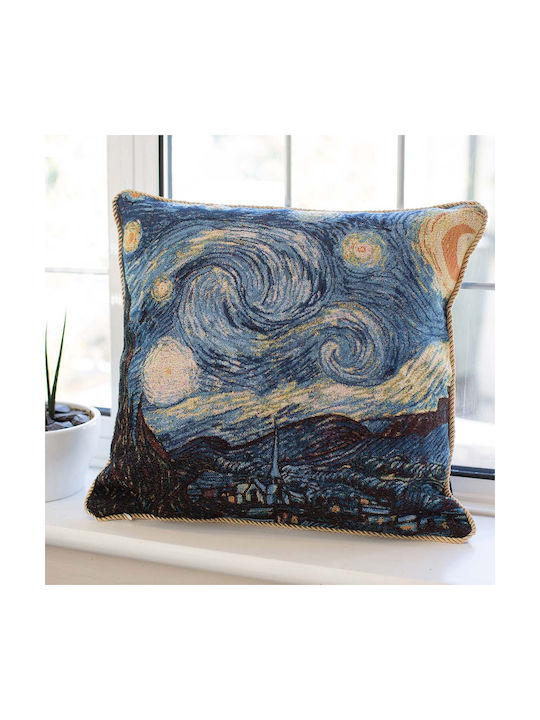 Signare Διακοσμητική Μαξιλαροθήκη Van Gogh Van Gogh Starry Night 45x45εκ.