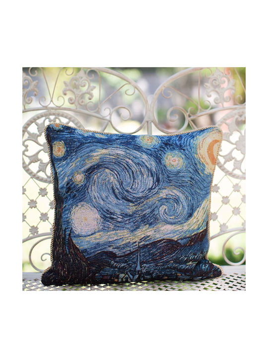 Signare Διακοσμητική Μαξιλαροθήκη Van Gogh Van Gogh Starry Night 45x45εκ.