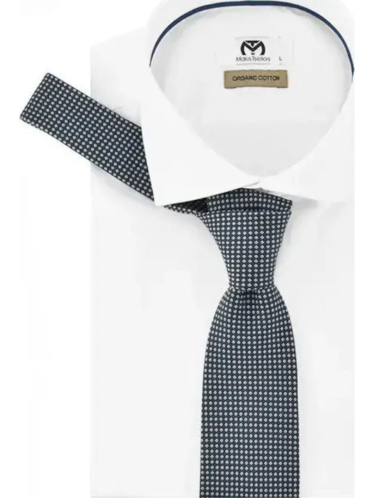 Monte Napoleone Men's Tie in Blue Color