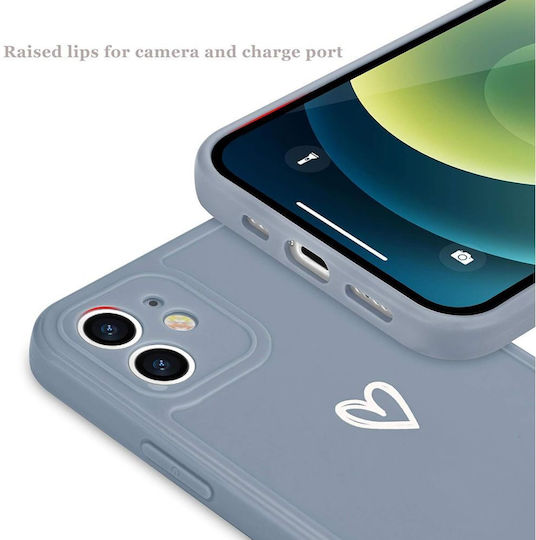 Задна корица Силикон с Каишка Сив (iPhone 12)