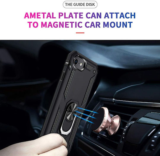 Back Cover Silicone / Plastic 0.3mm Black (iPhone 8/7)