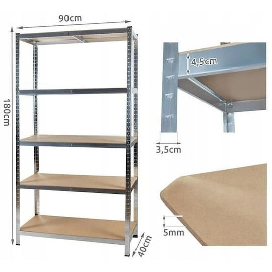 Raft Dexion Galvanizat 90x40x180cm