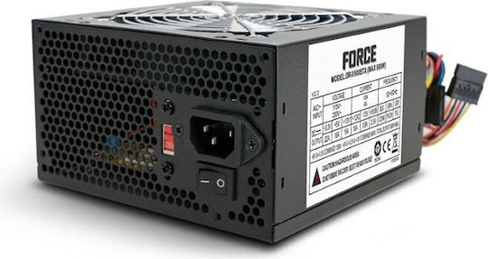 Supercase Force FO28XD rev. 2.0 500W Μαύρο Τροφοδοτικό Υπολογιστή Full Wired