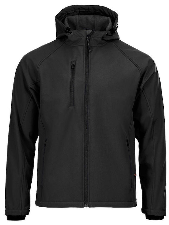 Stenso Reef Work Jacket Softshell with Hood Black