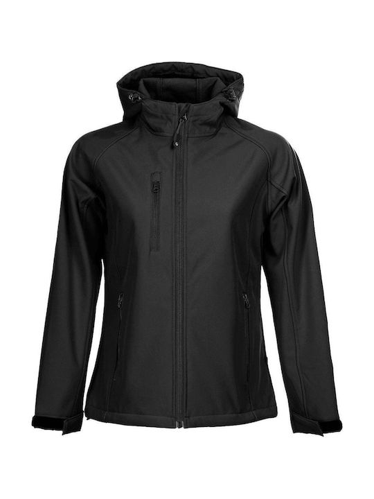 Stenso Reef Ζακέτα Εργασίας Softshell με Κουκούλα Μαύρη