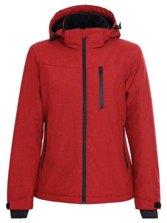 Stenso Montana Work Jacket Cold with Detachable Hood Red