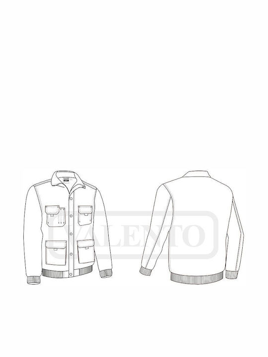 Valento Sanak Arbeitsjacke Marineblau
