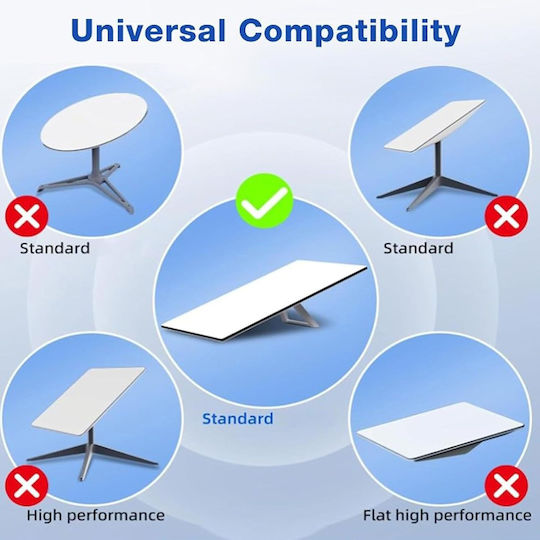 Starlink Roof Mounting Kit Gen 3 Rotatable Metal Heavy Duty Pivot Pole Starlink Internet Kit Satellite V3 Compatible Standard Dish Gray Code 1-per0043