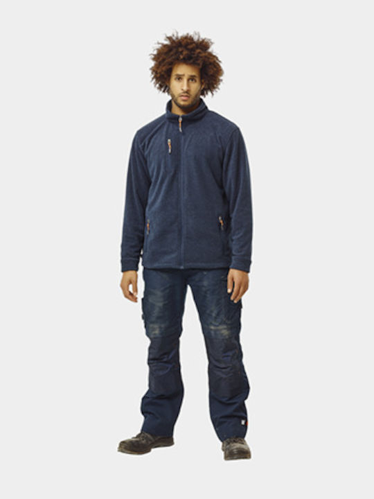 Herock Ilias Work Fleece Jacket with Removable Lining Blue