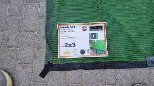 Dalimond Schattierungsnetz Grün Mit Hoop 4x5m 150gr/m²