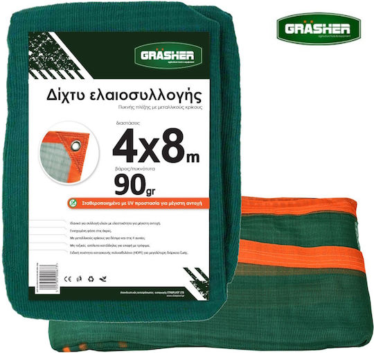 Grasher Olive Net 4x8m Density 90gr/m²