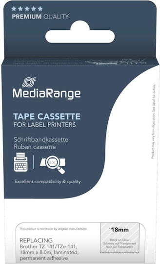 MediaRange Label Maker Tape in Black Color 1pcs
