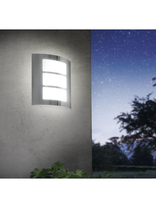 Eglo City Wall-Mounted Outdoor Ceiling Light E27 IP44 23.5x26x26εκ.