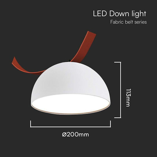 V-TAC V-TAC Ceiling Light White LED with Warm White Light Rail 20x20cm