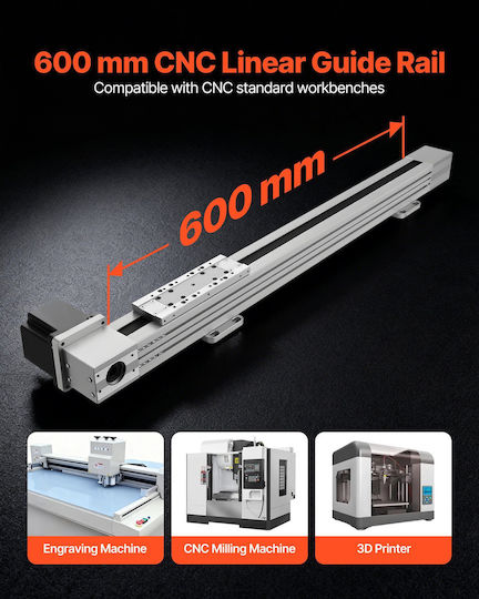 Vevor Linear Motion Guide Belt Transmission Stage Linear Motion Cnc Stepper Motor Nema34 Working Size 600 Mm High Speed Motorized Engraving Machine Milling Machine Cnc 3d Printer