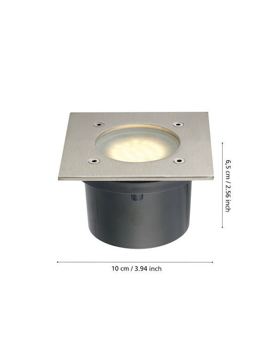 Eglo Lamedo Spot Outdoor Floor Lamp LED 2.5W with Warm White Light IP65 Silver