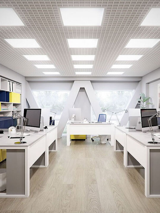 V-TAC Τετράγωνο Χωνευτό LED Panel 36W με Ψυχρό Λευκό Φως 6500K 60x60εκ.