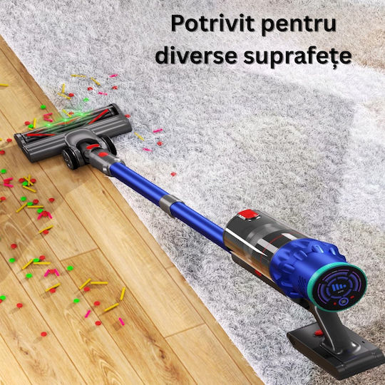 Reîncărcabilă Aspirator 2 în 1 Stick & De Mână Albastră ED556