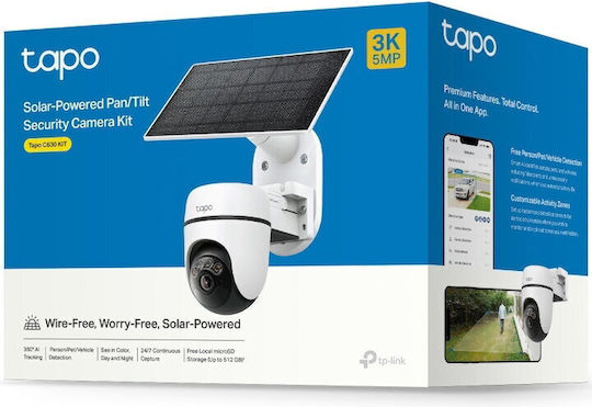 TAPO C630 KIT IP Surveillance Camera Wi-Fi Full HD+ 5MP Waterproof Battery Powered with Two-Way Communication