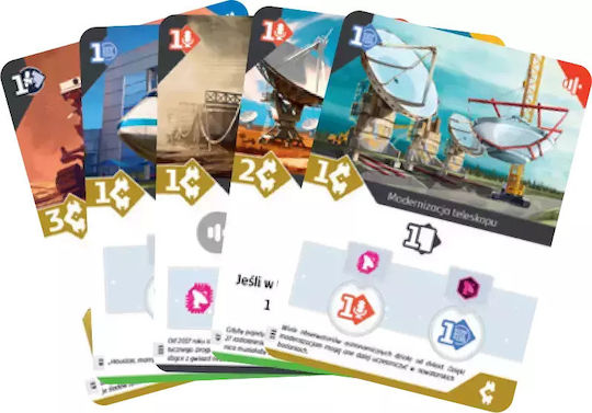 Board Game SETI Search for Extraterrestrial Civilizations for 1-4 Players 14+ Years Old (PL) Rebel