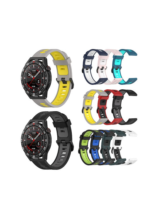 Δίχρωμο Λουράκι Σιλικόνης Garmin Forerunner 255 Music 22 Χιλ Μαύρο + Γκρι