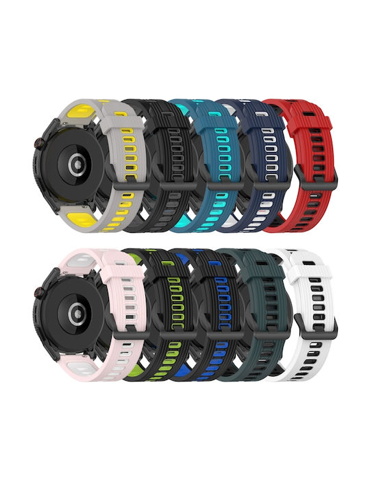 Δίχρωμο Λουράκι Σιλικόνης Garmin Forerunner 255 Music 22 Χιλ Μαύρο + Γκρι