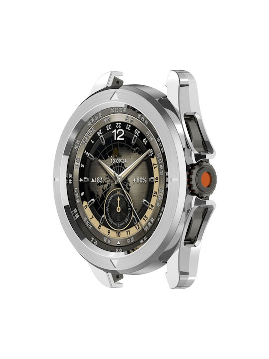 Schützende Tragbare Hülle Abdeckung Verchromung Xiaomi Watch S4 Sport Silber