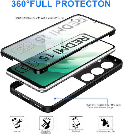Techsuit ColorVerse 360 Vollschutz Transparent (Redmi 15)