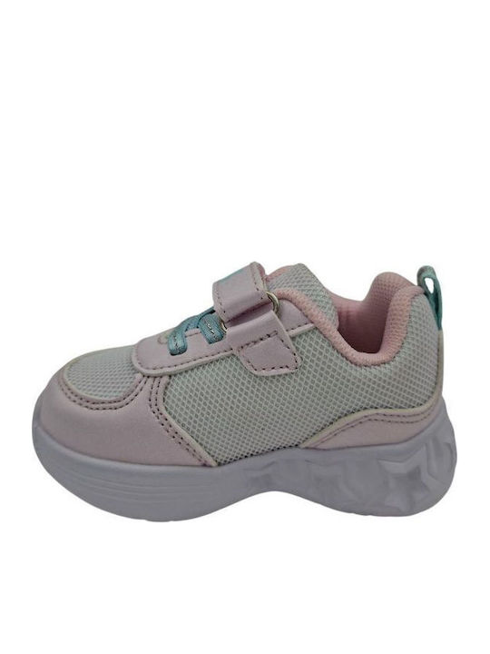 Παιδικά Sneakers με Φωτάκια Ροζ