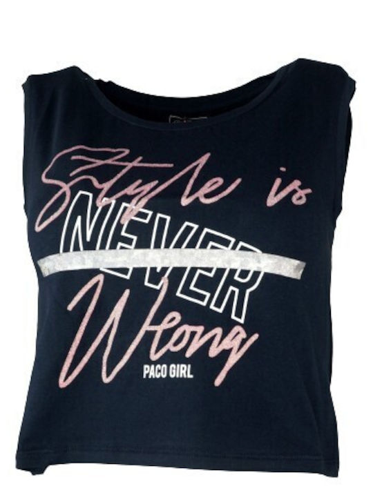 Women's Sleeveless Crop Top Black