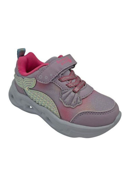 Kids Sneakers with Lights Pink
