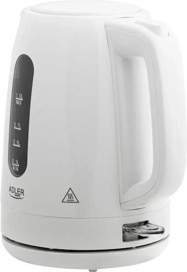 Adler Βραστήρας 1lt 1850W Λευκός
