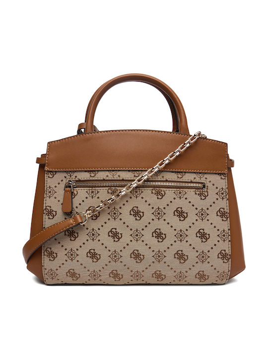 Guess Logo Satchel Γυναικεία Τσάντα από Συνθετικό Δέρμα Guess Logo Satchel Γυναικεία Τσάντα από Συνθετικό Δέρμα