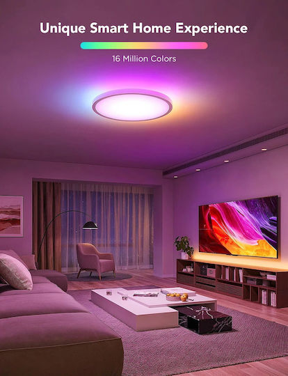 Govee Παραλληλόγραμμο Εξωτερικό LED Panel 24W με RGBIC Φως 30.5x30.5εκ.