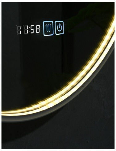 Vista-03 Bathroom Mirror LED CCT Φ60 Anti-Fog Sparke Sr-09.25.292.08.47
