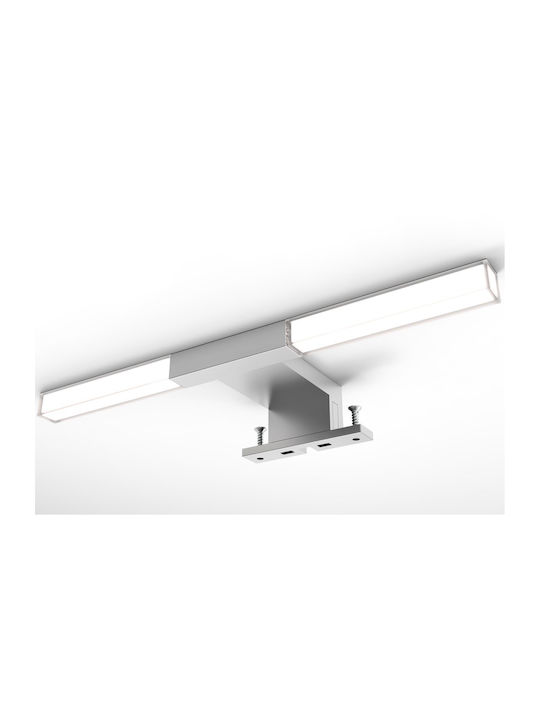 Martin Siena 100 Правоъгълена Банско Огледало LED от ПДЧ с Шкаф 95x65см Кафяв